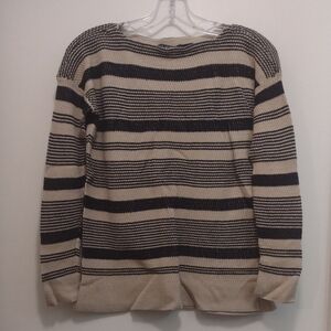 Ralph Lauren Black and Tan Striped Sweater (J408)